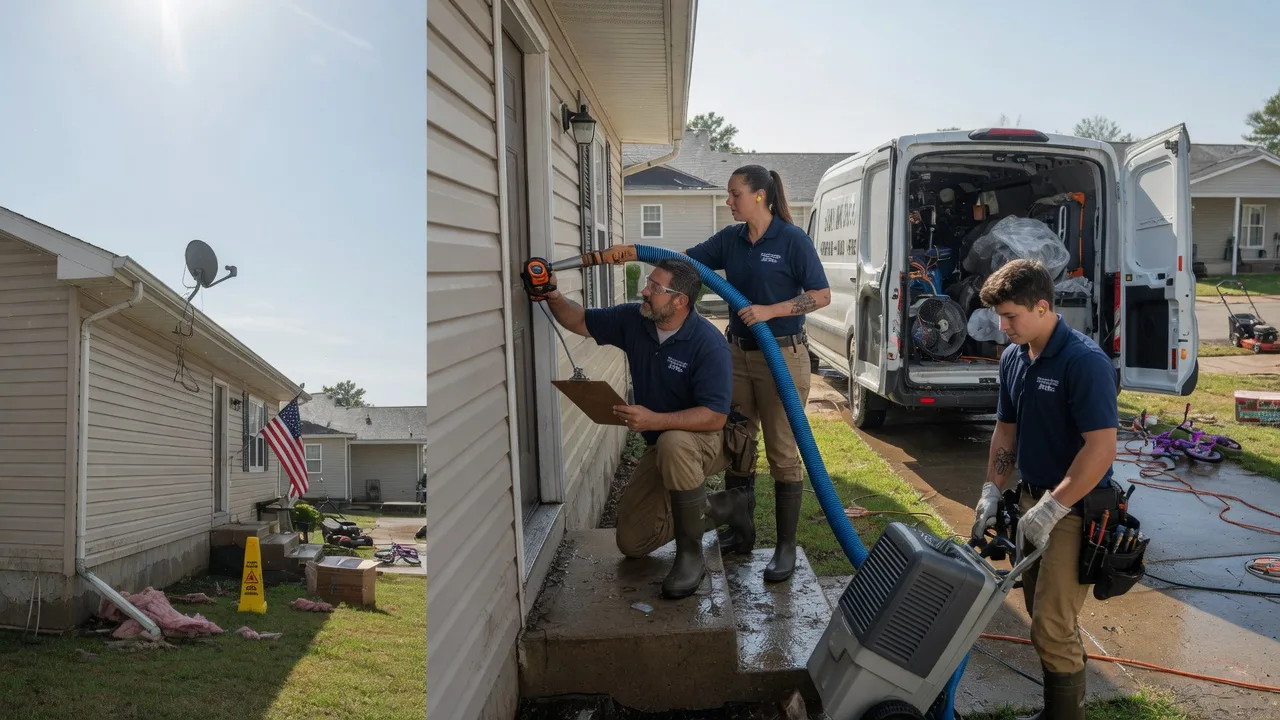 Ceiling Water Damage Restoration in Owasso, OK near me